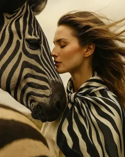 AIDA ZEBRA TØRKLÆDE - SILKE<Randers Best