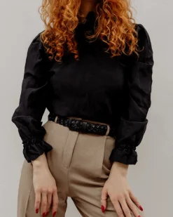 AVA PEACE SILK BLUSE<Randers Sale