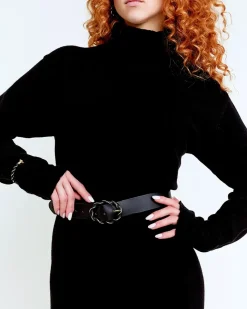 LEATHER TWIST BÆLTE<Randers